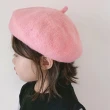 【OT SHOP】男女童羊毛混紡素色貝雷帽 畫家帽 C5026(春夏潮流配件 帽圍可調 秋冬保暖 兒童帽)