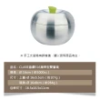 【CLARE 可蕾爾】晶鑽316蘋果型雙層碗16CM附蓋(316不鏽鋼)