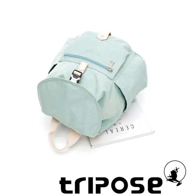 【tripose】MEMENTO微皺尼龍輕量後背包-小(薄荷綠)