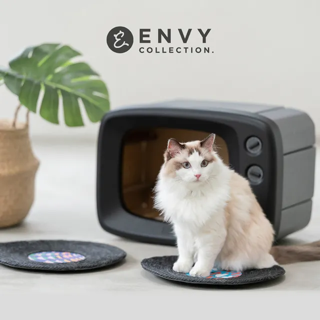 【ENVY COLLECTION】唱片貓抓板(貓玩具 磨抓墊)