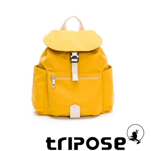 【tripose】MEMENTO微皺尼龍輕量後背包-小(活力黃)
