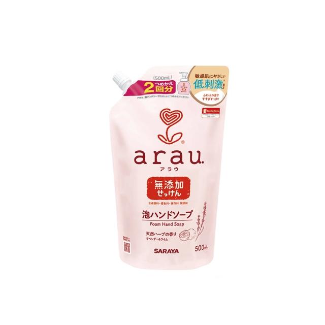【SARAYA】arau.愛樂寶 溫和洗手慕斯補充包500ml(洗手泡泡)