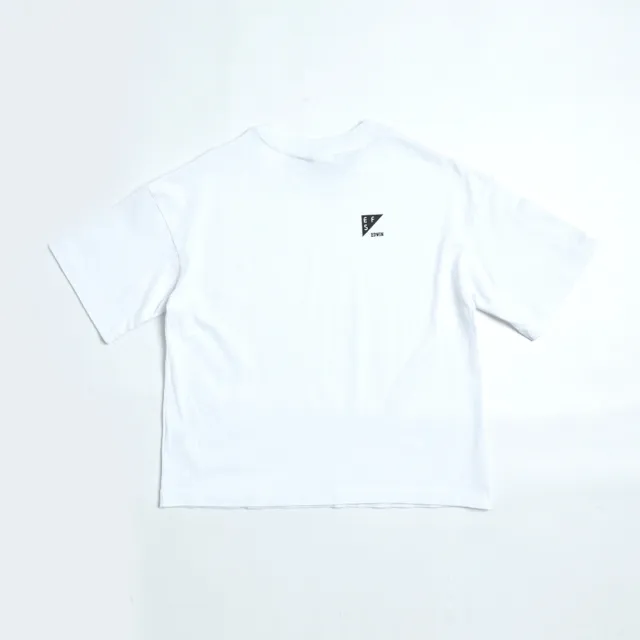 【EDWIN】女裝 EFS雷射光LOGO短袖T恤(白色)