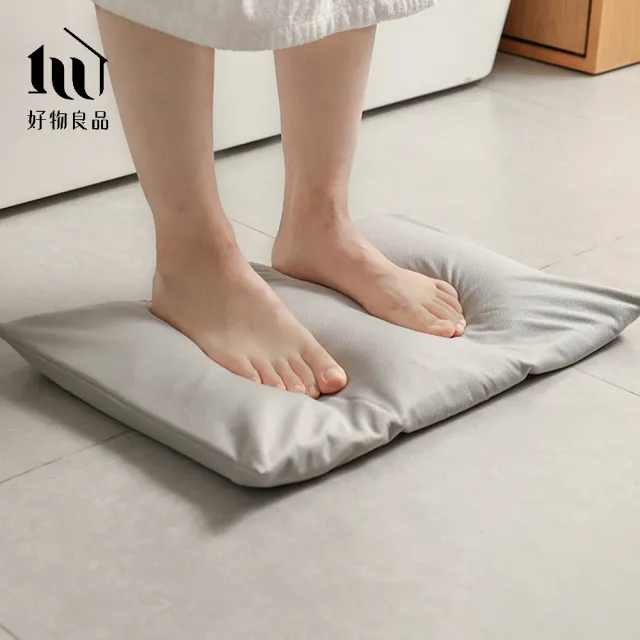 【好物良品】51x32cm_2代升級版_原生硅藻土極吸水軟地墊(珪藻土瞬吸腳踏墊 廁所門墊)