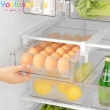【YOUFONE】冰箱收納夾式抽屜雞蛋收納盒(收納盒 冰箱)