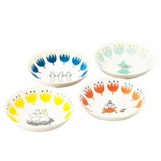 【yamaka】moomin嚕嚕米彩繪陶瓷碗禮盒4入組(MM1000-185)