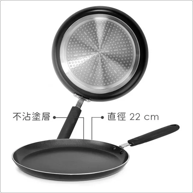 【IBILI】西班牙 Fusion不沾可麗餅鍋 22cm / 平煎鍋