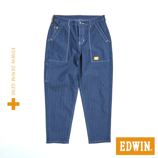 【EDWIN】男裝 PLUS+ EJ6直條AB牛仔褲(原藍磨)