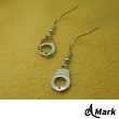 【A MARK】手銬造型316L鈦鋼單只耳環