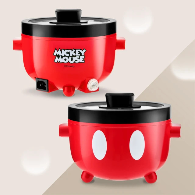 【Disney迪士尼】米奇多功能陶瓷電火鍋(MK-HC2101)