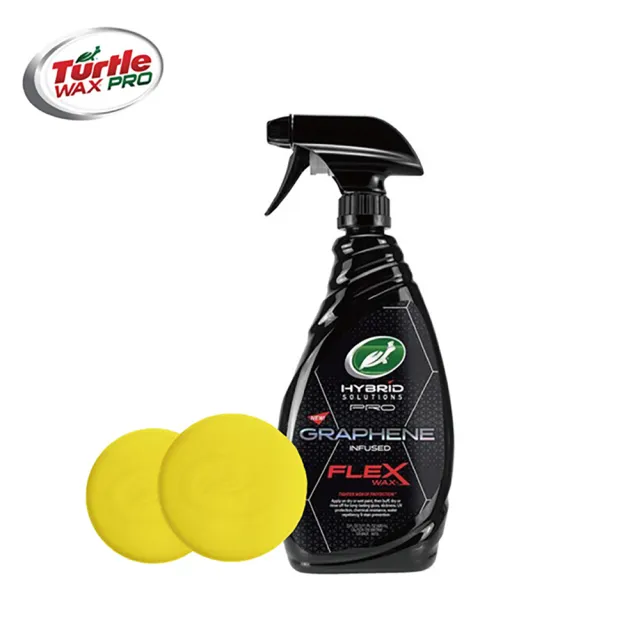 【Turtle Wax 龜牌】PRO頂極碳原子石墨烯噴蠟 T722 -680毫升-加贈原廠上蠟綿2個