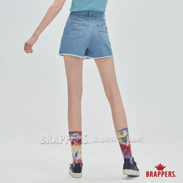 【BRAPPERS】女款 Boy friend系列-高腰全棉褲裙(淺藍)