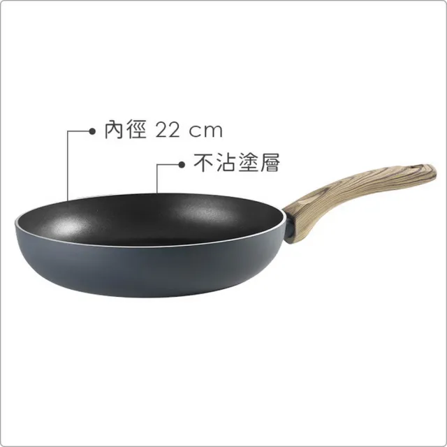 【IBILI】西班牙 Boj不沾平底鍋 22cm / 平煎鍋