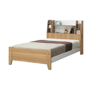 【柏蒂家居】艾德5尺雙人書架式床頭床組(床頭片+床台/不含床墊)