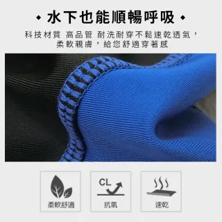 【尚芭蒂】附贈同款泳帽 大尺碼3L-5L/酷勁特大三分平口男泳褲-灰色/素面/彈性/防走光