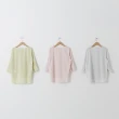 【MASTINA】簡約氣質印花-女七分袖襯衫 印花 藍 粉 綠(三色/版型適中)