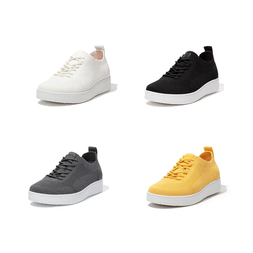 【FitFlop】RALLY TONAL KNIT SNEAKERS 運動風繫帶休閒鞋-女(共4色)