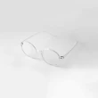 【ASLLY】S1007潮流感透明圓框濾藍光眼鏡