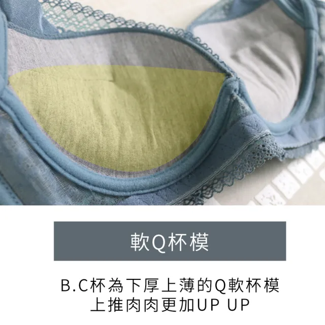 【Daima 黛瑪】現貨出清 性感 超爆乳B-D厚墊雙色蕾絲美波機能蕾絲內衣(黑色)