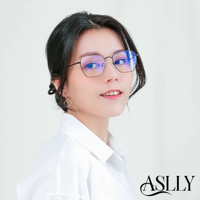 【ASLLY】S1029細黑梯型濾藍光眼鏡 - momo購物網 - 好評推薦 -2026年7月