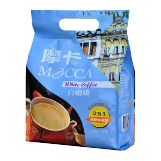 【Mocca 摩卡】白咖啡二合一-無糖(25g/15包/袋)