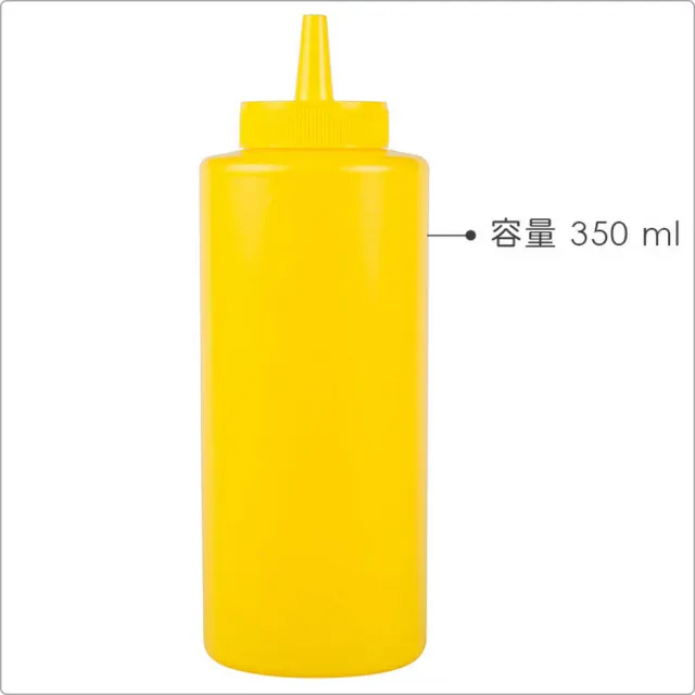 【Utopia】擠壓調味罐 黃350ml(醬料罐 調味瓶)