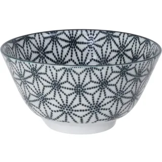 【Tokyo Design】瓷製餐碗 星點黑12cm(飯碗 湯碗)