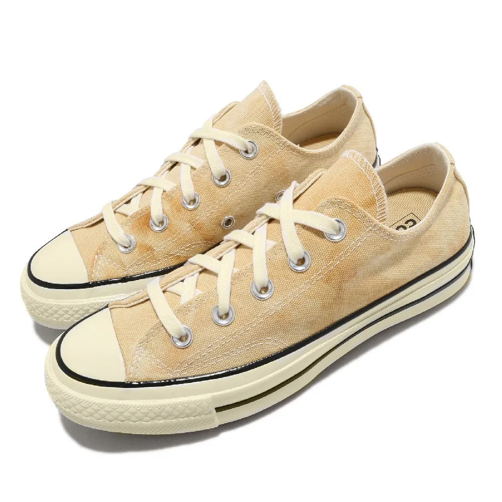 【CONVERSE】休閒鞋 All Star 低筒 穿搭 男女鞋 基本款 簡約 三星黑標 情侶款 帆布 卡其 米白(170966C)