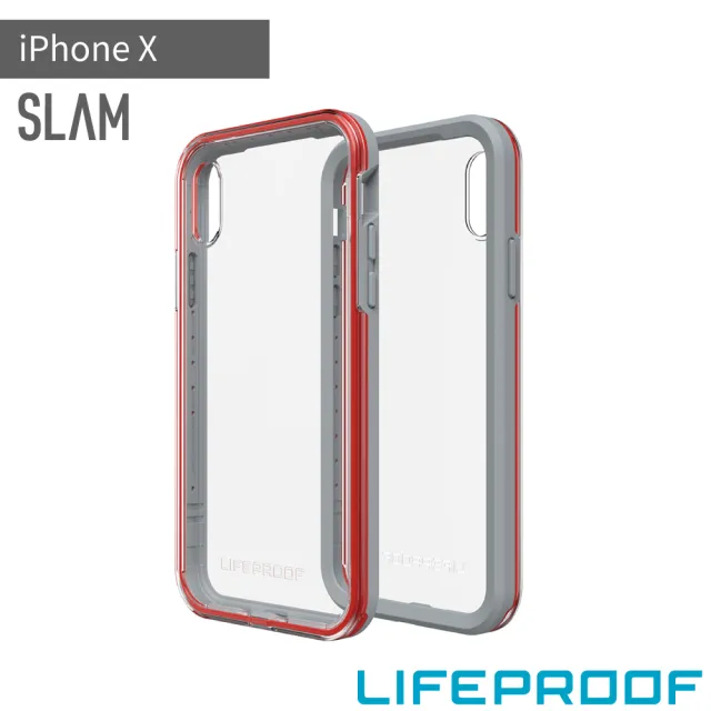 【LifeProof】iPhone X 5.8吋 SLAM 防摔保護殼(灰/橙)