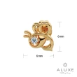 【ALUXE 亞立詩】10K金 鑽石耳環 蜜蜂造型 迪士尼 小熊維尼系列 EEDW005(單只)