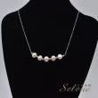 【Selene】簡約時尚珍珠銀項鍊(低調奢華925銀)