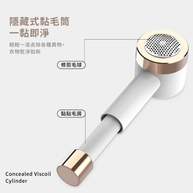 美型去毛球家用二合一電動除毛球機(除塵 黏毛 衣物 清潔 寵物 灰塵 毛髮 過敏 除毛球器)