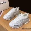 【J&H collection】休閒運動風厚底透明鞋底老爹鞋(現+預  灰色 / 白色)