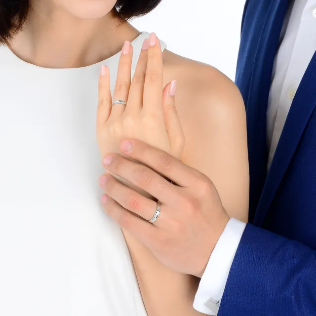 【PROMESSA】V&A博物館系列 此情不渝 鉑金情侶結婚戒指(男戒15-21)