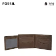 【FOSSIL 官方旗艦館】限定★Allen 真皮證件格RFID皮夾-棕色 SML1547201