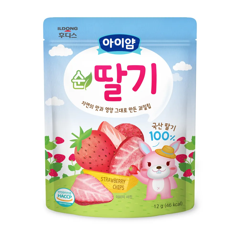 【韓國 ILDONG FOODIS 日東】水果脆片(草莓)