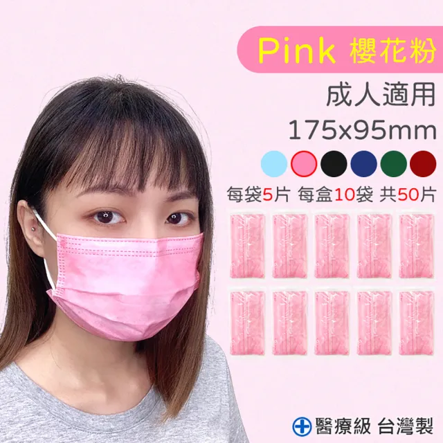 【旺昌】醫用口罩未滅菌-50片/盒 X4(6色任選)