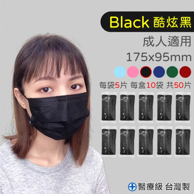 【旺昌】醫用口罩未滅菌-50片/盒 X4(6色任選)