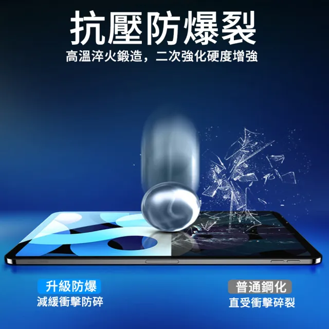 【The Rare】iPad Pro 11吋 2021/2022 9H弧邊防爆平板鋼化玻璃貼保護貼(高清版/藍光版)