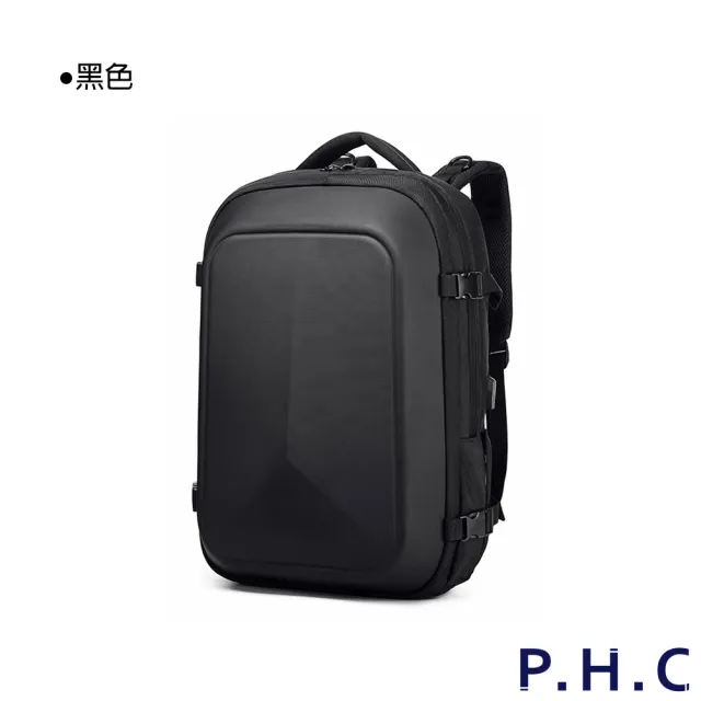 【PHC】新款多功能隔層充電雙肩後背包(現+預  藍色 / 灰色 / 黑色 / 迷彩色)
