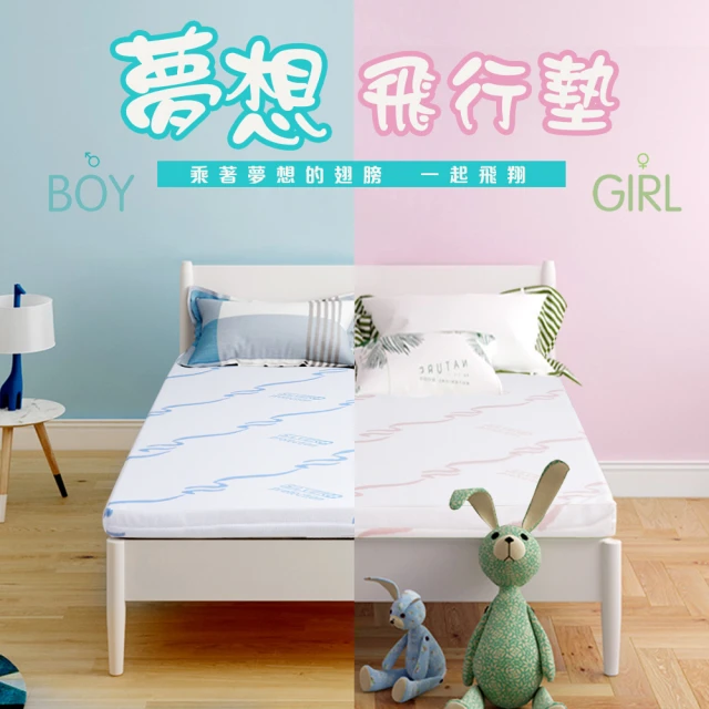 歐德沐 冬夏兩用雙面床墊90*190cm 加厚6公分 高效護