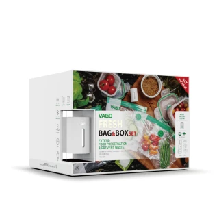 【VAGO】FRESH 食物超值禮盒組(真空機+真空盒組+食物真空袋)