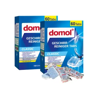 【Domol 多麗】強效洗碗機洗碗錠 60顆/盒(*2盒)