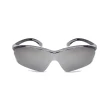 【ALEGANT】流線設計鈦銀色運動太陽眼鏡(UV400墨鏡/安全/防護/防風/護眼首選)