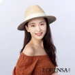 【Lorensa 蘿芮】中性款 拉菲亞草配色遮陽紳士草帽