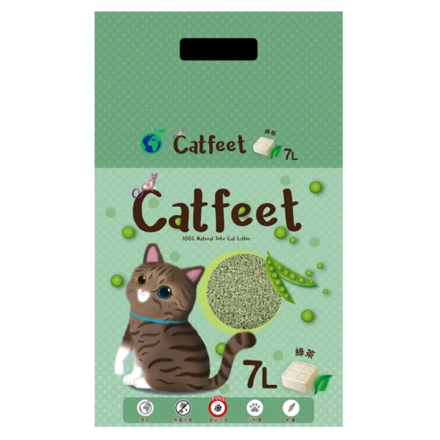 【CatFeet】天然環保破碎型豆腐砂 7L*4包組(破碎豆腐貓砂)