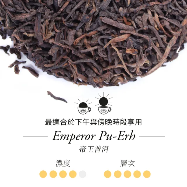 【TWG Tea】時尚茶罐雙入禮盒組 英式早餐茶100g+帝王普洱100g(黑茶+普洱茶)