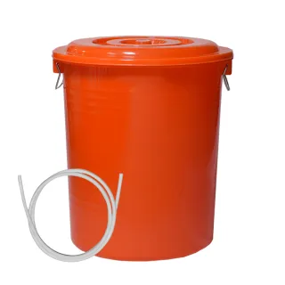 【G+ 居家】MIT 台製RO廢水收集桶 萬用桶86L(1入組-附蓋附提把 隨機色出貨)