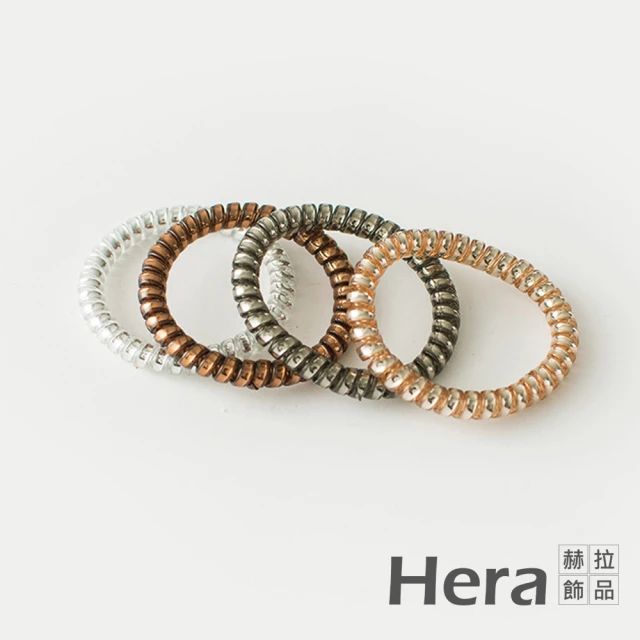 【HERA 赫拉】ll現貨ll韓國半透明金屬髮飾-細款隨機色4入組#H100414H(現貨瘋搶中)