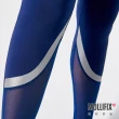 【Mollifix 瑪莉菲絲】水陸兩用速乾防曬動塑褲、瑜珈褲、瑜珈服、Legging(藍)